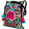 Women's Flower embroidery handbag