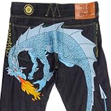 Yoropiko Sky Blue Hungry Dragon denim jeans YORO3684