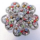 Strass Brosche mit Swarovski Steinen