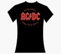 AC/DC Ladies Juniors Size Dirty Deeds Fitted Tee
