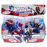 Transformers Animated Exclusive Deluxe Figure The Revenge of Blackarachnia 2-Pack Optimus Prime and Blackarachnia