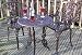 Antique Bronze Cast Aluminium Garden Furniture Bistro Set Round 60cm table 3pc