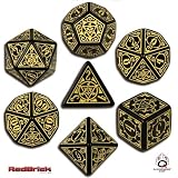 Q-Workshop Polyhedral 7-Die Set: Carved Earthdawn Dice Set