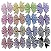 Solid Grosgrain Ribbon Pinwheel Boutique Hair Bows Alligator Clips for Baby Girls Kids Teens Toddlers Children