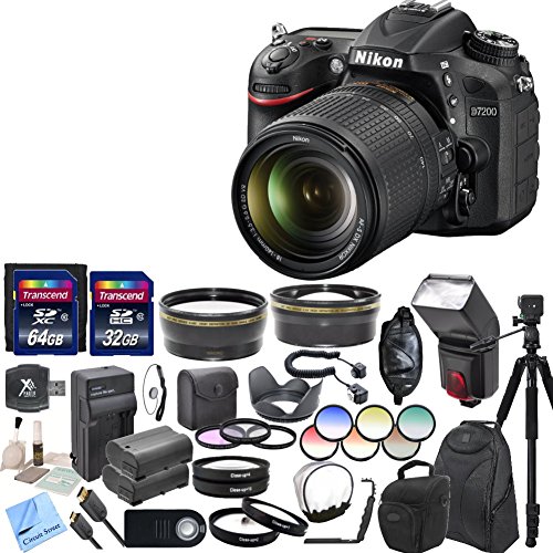 Camera Amazon Nikon D7200 Nikon D7200 DSLR Camera Kit With AF-P DX
