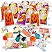 Halloween Trick or Treat Drawstring Goodie Bags Filled with an Assortment of Candies and Pouches. 