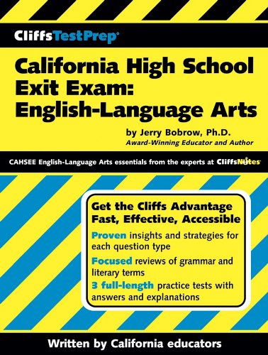 CliffsTestPrep California High School Exit Exam-English Language Arts, by Jerry Bobrow CliffsTestPrep California High School Exit Exam-English Language Arts, by Jerry Bobrow