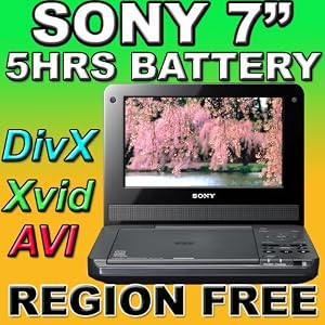7 SONY Portable DVD Player Multi Region Code Free Portable DVD Player ALL ZONE DVD. DVD... by Sony