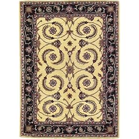3x13 Cream Hand Tufted Wool Agra Runner Rug by Heritage Unlimited