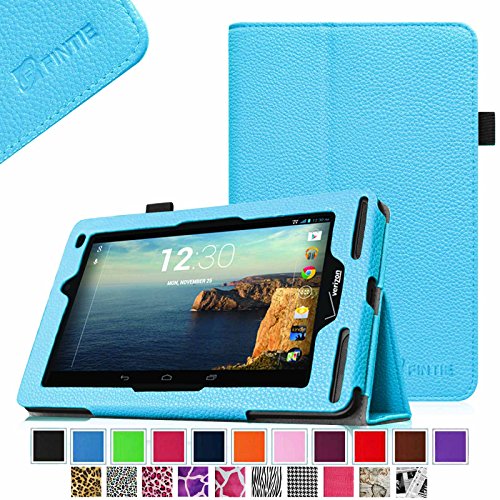 Verizon Ellipsis 7 Case - Fintie Slim Fit Premium Vegan Leather Cover for Verizon Ellipsis 7 4G LTE Tablet, Aqua Blue