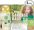 Green N Pack Small Garbage Bags 4 Gallon, 30-Count Box (Pack of 4, 120-Count)