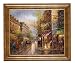 Hand Painted Oil Painting on Canvas in Rainy Day Theme