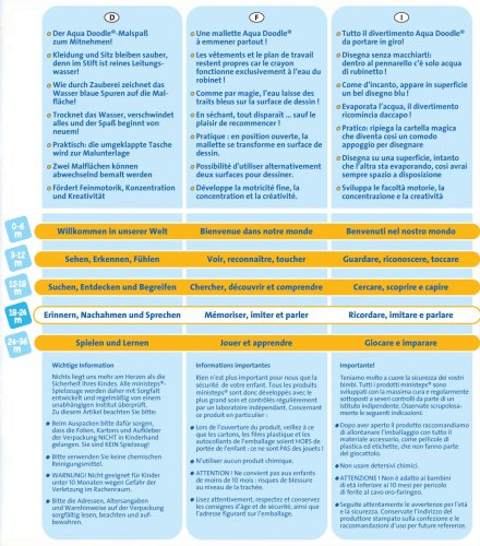 Imagen 2 de Ravensburger ministeps 04368 Aqua Doodle - Pizarra mágica de viaje [Importado de Alemania]