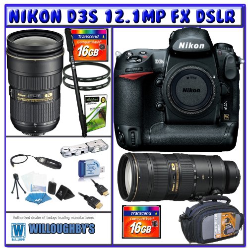 Nikon D3S Body Nikon 24-70mm Lens Nikon 70-200mm VR II : Nikon D3S Body Nikon 24-70mm Lens Nikon 70-200mm VR II Lowest Price & Best Buy Online
