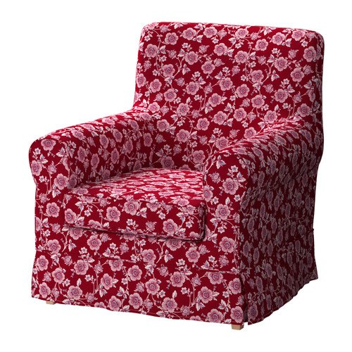 Ikea Ektorp Jennylund Armchair Cover, Chair Slipcover Brunflo Red