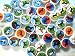 50 Ceramic Handpainted Horse Round Beads-mixed Lot
