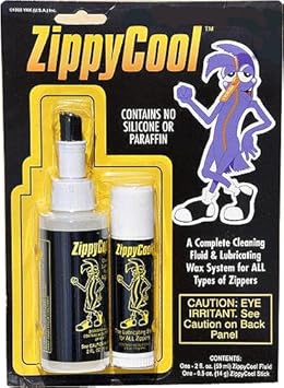Zippy Cool ~ Cleaning Fluid & Lubricating Stick, the Complete Zipper Care System.