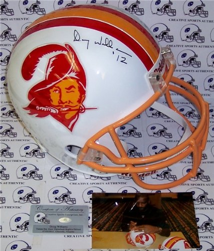 Doug Williams Autographed/Hand Signed Tampa Bay Buccaneers Throwback Full Size Helmet