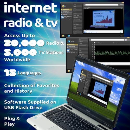 Laptop Buddy Internet Radio and TV Software - 25,000 Stations Worldwide, 512 MB Flash Drive (72-52140)