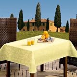 Gartentischdecke CAPRI 130 x 180 cm oval, vanille Gelb