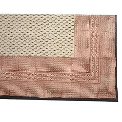 Bedsheet Cotton in Block Print for Bedroom Twin Size