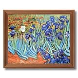 Vincent Van Gogh Flower Les Irises Wall Picture Oak Framed Art Print