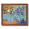 Vincent Van Gogh Flower Les Irises Picture Oak Framed Art Print