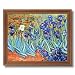 Vincent Van Gogh Flower Les Irises Picture Oak Framed Art Print