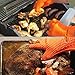 Proimb Silicone Gloves for Cooking Heat Resistant (Orange, Free Size)