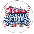 2008 World Series Champion Philadelphia Phillies 29" Round Baseball Floor Mat (Rug)