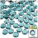 The Crafts Outlet 144-Piece Flat Back Acrylic Round Rhinestones, 10mm, Jet Black