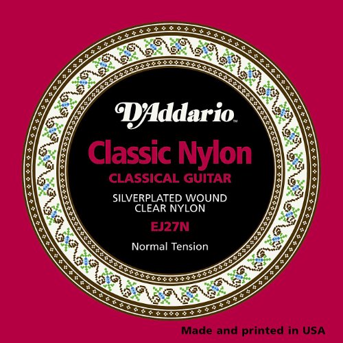 D'Addario EJ27N Student Nylon Classical Guitar Strings, Normal Tension