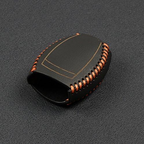 Aunoc Leather Cover Wallet Key Remote Case For Mercedes Benz W203 W210 W211 AMG W204 C E S CLS CLK CLA SLK Classe (Black)