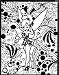 Ballerina Tinkerbell Coloring Board