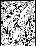 Ballerina Tinkerbell Coloring Board with pens