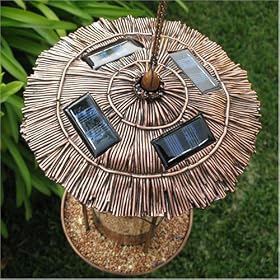 SohoDecor Solar Powered Copper Nite Caf� Bird Feeder - Deluxe Edition by SohoDecor