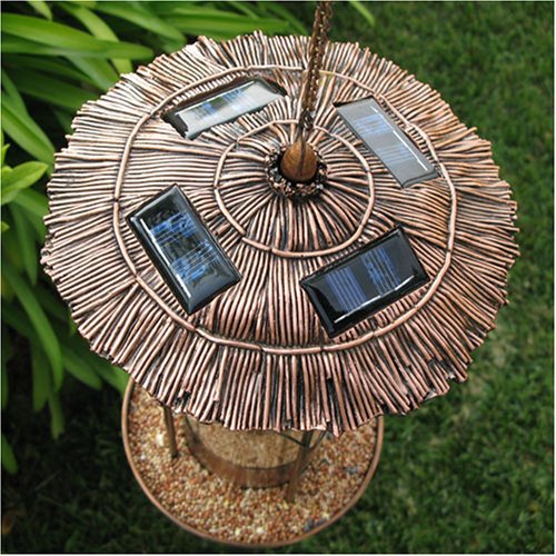 Kitchen: SohoDecor Solar Powered Copper Nite Café Bird Feeder   Deluxe Edition