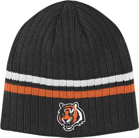 Cincinnati Bengals NFL Team Stripe Cuffless Knit Hat