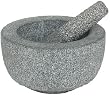 Large Bowl Shaped Granite Pestle & Mortar (20cm Diam)