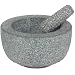 Large Bowl Shaped Granite Pestle & Mortar (20cm Diam)