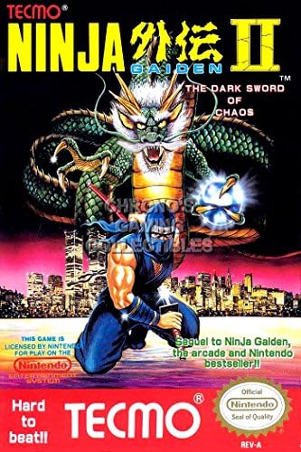 CGC Huge Poster - Ninja Gaiden II BOX ART - Nintendo NES - NGN002 (24" X 36")