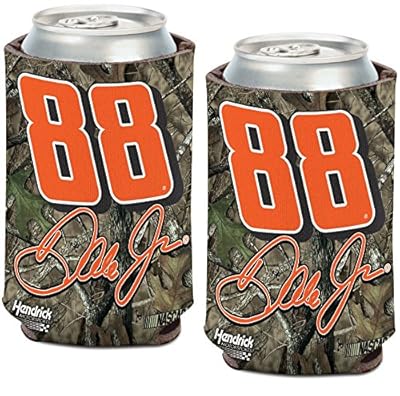 Dale Earnhardt Jr. Official NASCAR 12oz Camo Can Cooler Coozies - 2 Pack