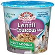 Dr. McDougall's Right Foods Vegan Lentil Couscous Soup, Lower Sodium, 2.1-Ounce Cups (Pack of 6)