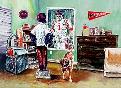 Ole Miss Painting - Dream of Ole Miss Football