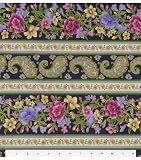 Marrakesh Paisley Floral Stripe With Metal