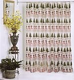 Christmas Tyme Fabric Shower Curtain 70Wx72L