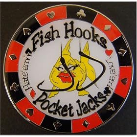 Fish Hooks (Pocket Jacks) Poker Card Guard Protector by 