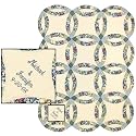 Personalized Gifts - Wedding Ring Quilted Blue Throw