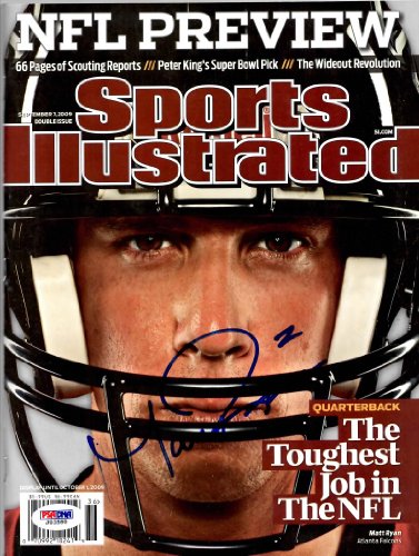 Autographed Matt Ryan Sports Illustrated Magazine - PSA PSA/DNA - Autographed NFL Magazines