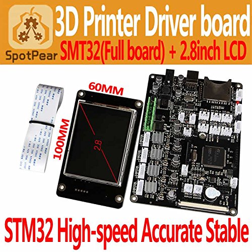 3D printer 2.8inch touchscreen LCD+STM32 control board（Full） pakage，support Delta Prusa i3 Ultimaker